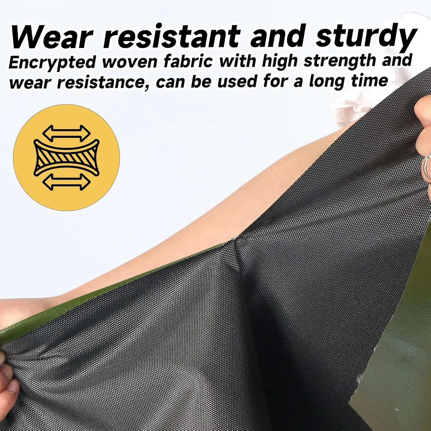 10x12 FT Black Ultra-Heavy Duty Tear-Resistant Canvas Tarpaulin,28 Mil Organic Silicone Coating Waterproof Tarps with Grommets&Reinforced Edges,for Outdoor Tent, Pool,Boat