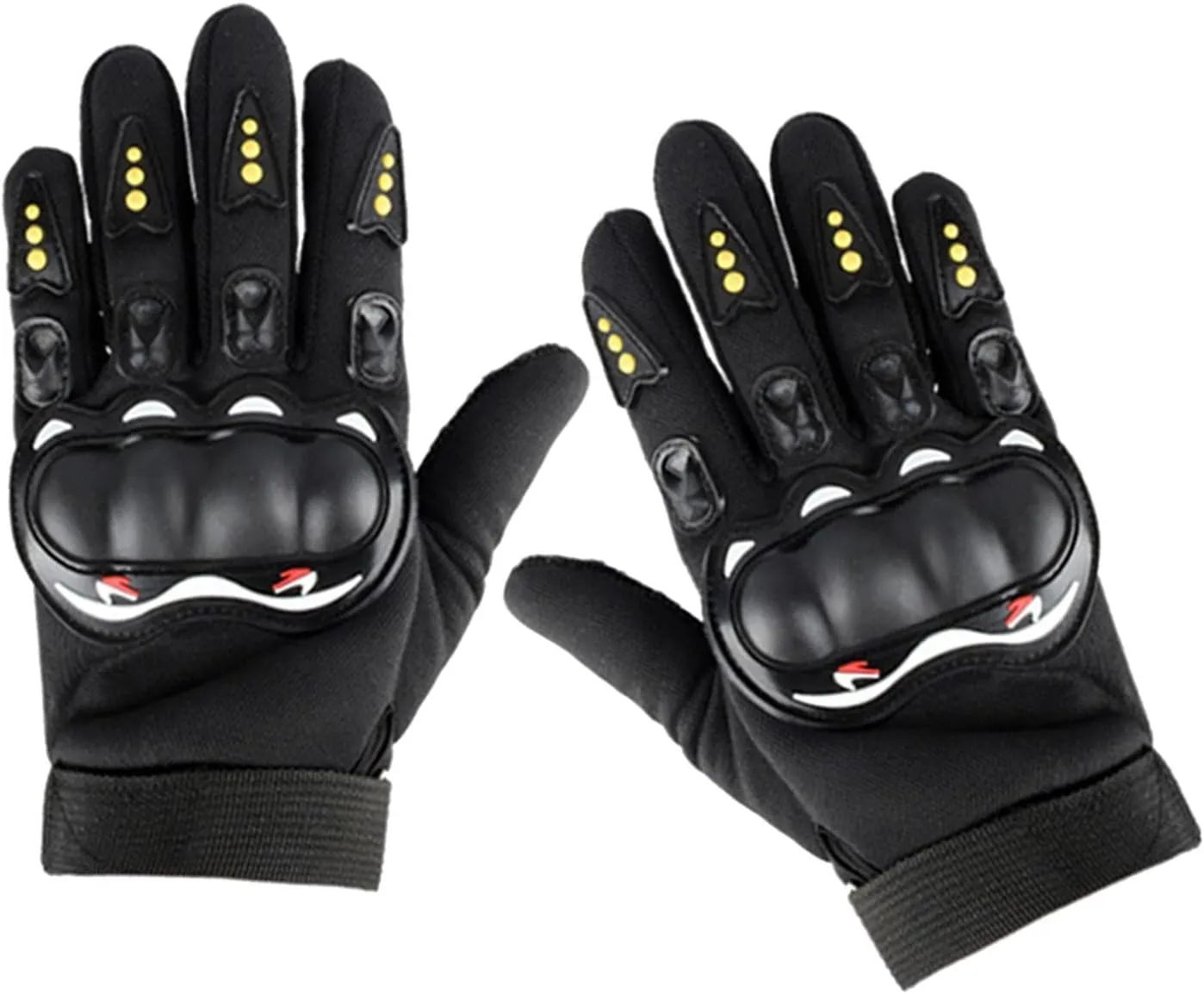 2xSkateboard Gloves Longboard Protective Slide Turning Gloves, 21cm, Black