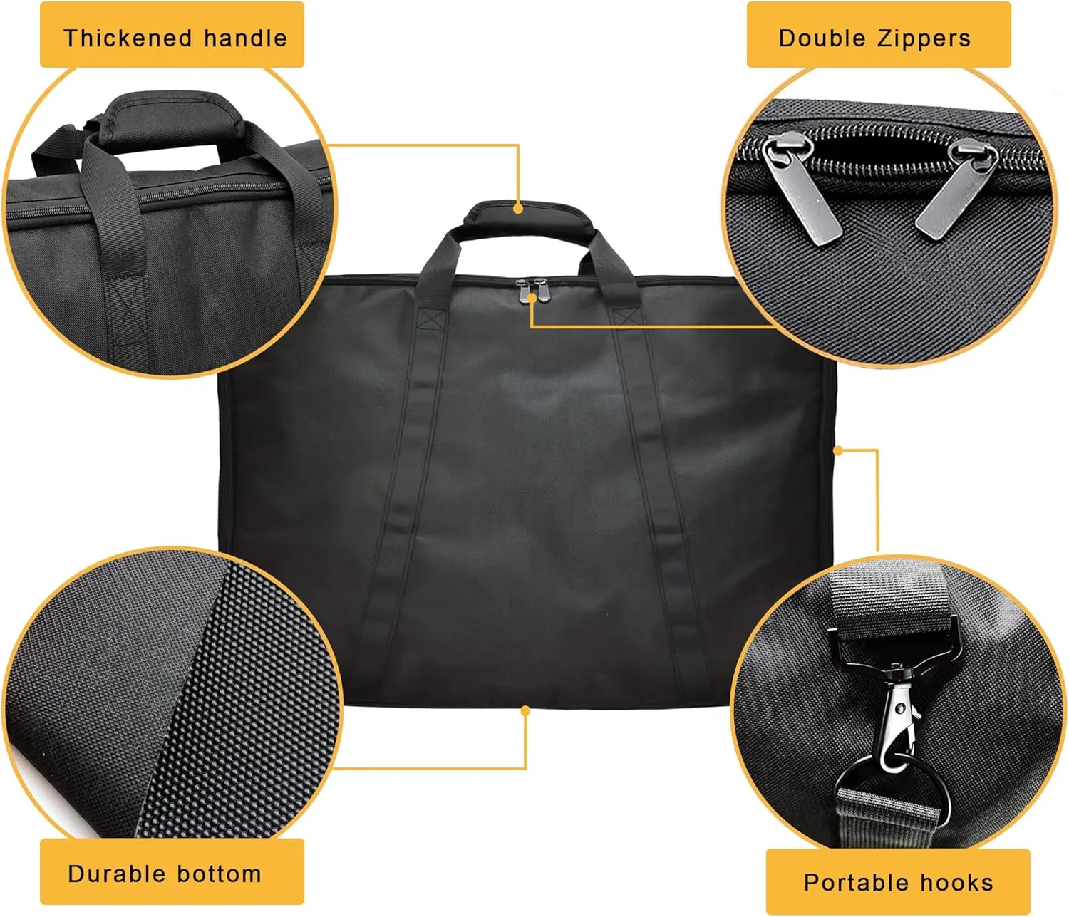 45" Dog Playpen Storage Bag, Suitable for Foldable Exercise Pet Playpens, Dog Fence Travel Bag With Handles For Camping and RV Trip, Waterproof Oxford Fabric