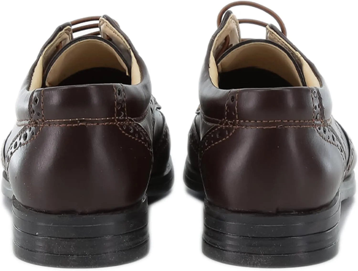 Boys’ Patent Derby Dress Shoes, Wingtip Brogue Lace-Up Wedding Prom Formal Footwear