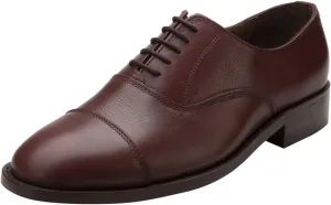 Captoe Oxford Goodyear Welted Formal Handmade Leather Dress Shoes