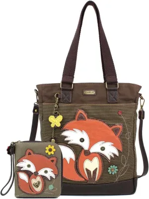 CHALA Fox Work Tote Shoulder Bag - Fox Lovers Gifts