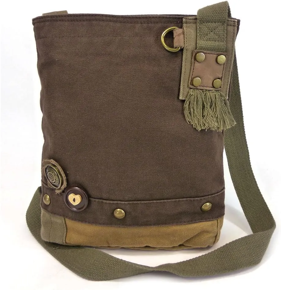 CHALA Patch Crossbody Bag Weiner Dog Dachshund Multi-color