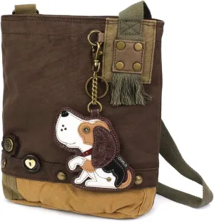 CHALA Patch Crossbody Bag Weiner Dog Dachshund Multi-color