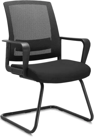 CLATINA Office Guest Chair with Lumbar Support and Mid Back Mesh Space Air Grid Series for Reception Conference Room
