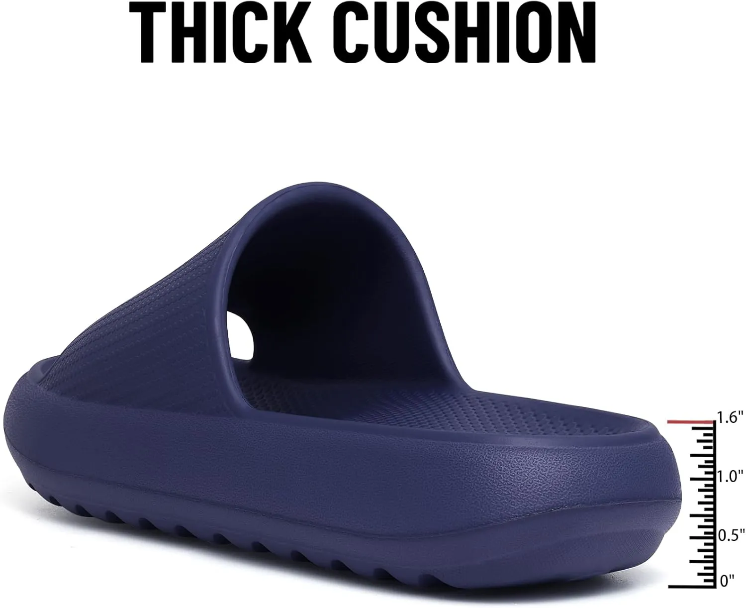 Comwarm Cloud Slide Sandals for Women Men Ultra Comfort Recovery Pillow Slippers Soft Summer Beach Shoes with Low Arch Support