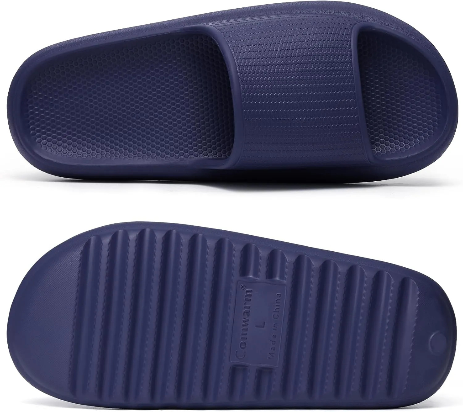 Comwarm Cloud Slide Sandals for Women Men Ultra Comfort Recovery Pillow Slippers Soft Summer Beach Shoes with Low Arch Support