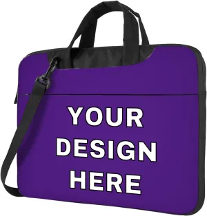 Custom Laptop Bag Messenger & Shoulder Bags Add Photo Text Computer Carrying Case with Strap