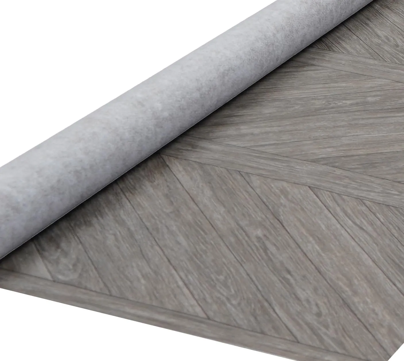 d-c-fix Outdoor Flooring Roll - Brown Chevron Wood - 6' x 12', 72 sq.ft - Waterproof & All-Weather Floor Covering - Ideal Carpet or Tile Replacement for Boat Decking, Balcony, Backyard Patio & Porch