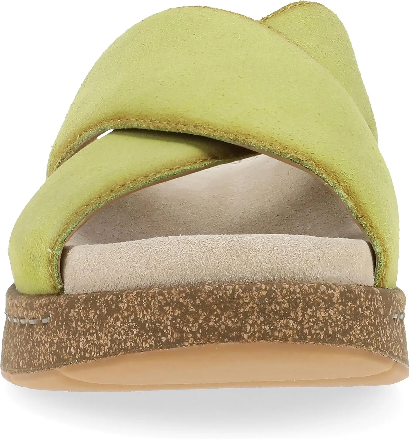 Dansko Bridget Platform Slide Sandal for Women - Memory Foam and Suede Wrapped Footbed for an Extra Plush Comfort and Support