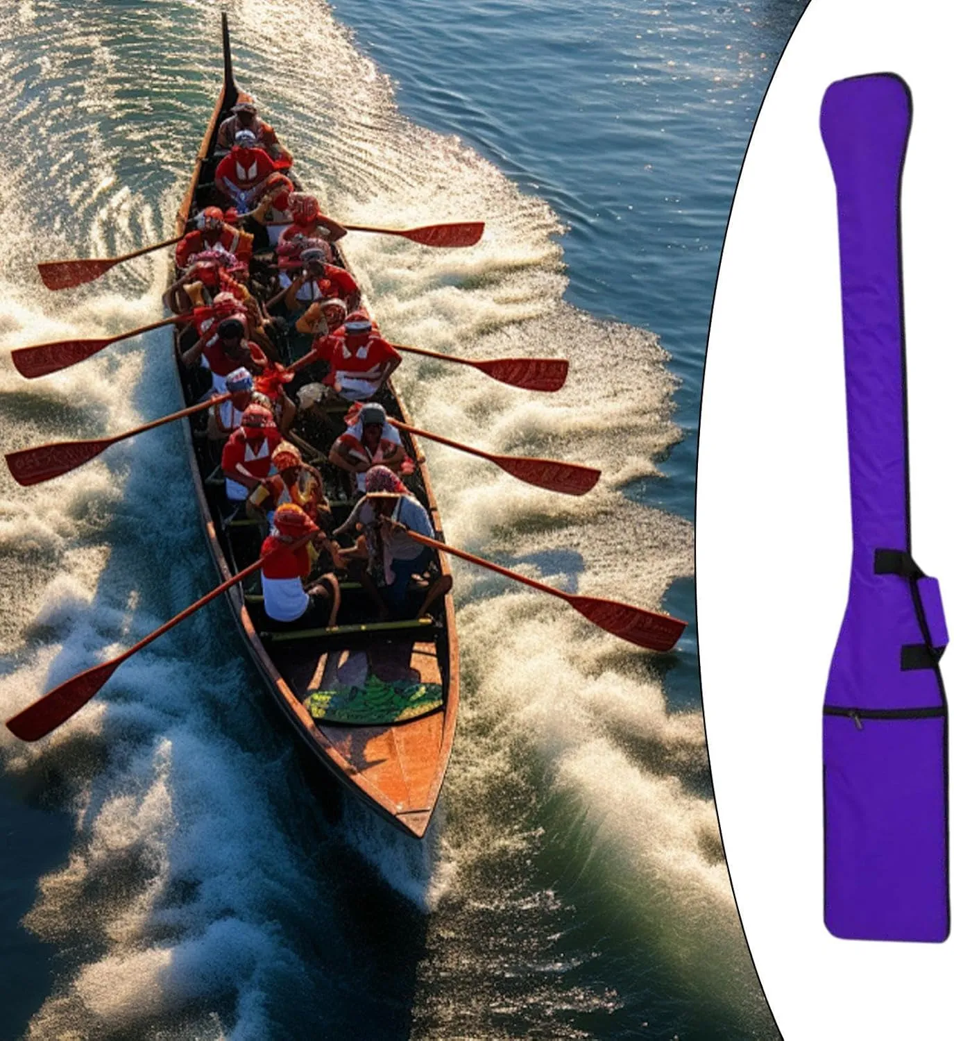 Dragon Boat Paddle Bag Organizer Shoulder Bag Case Kayak Paddle Storage Bag Carry Bag for Stand Paddle Canoeing Water Sports