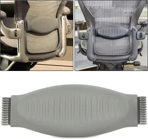 ECOTRIC Lumbar Support Pad Compatible with Herman Miller Classic Aeron Side Chairs Home Office Seating Support Pad - Smoke Gray - Size B