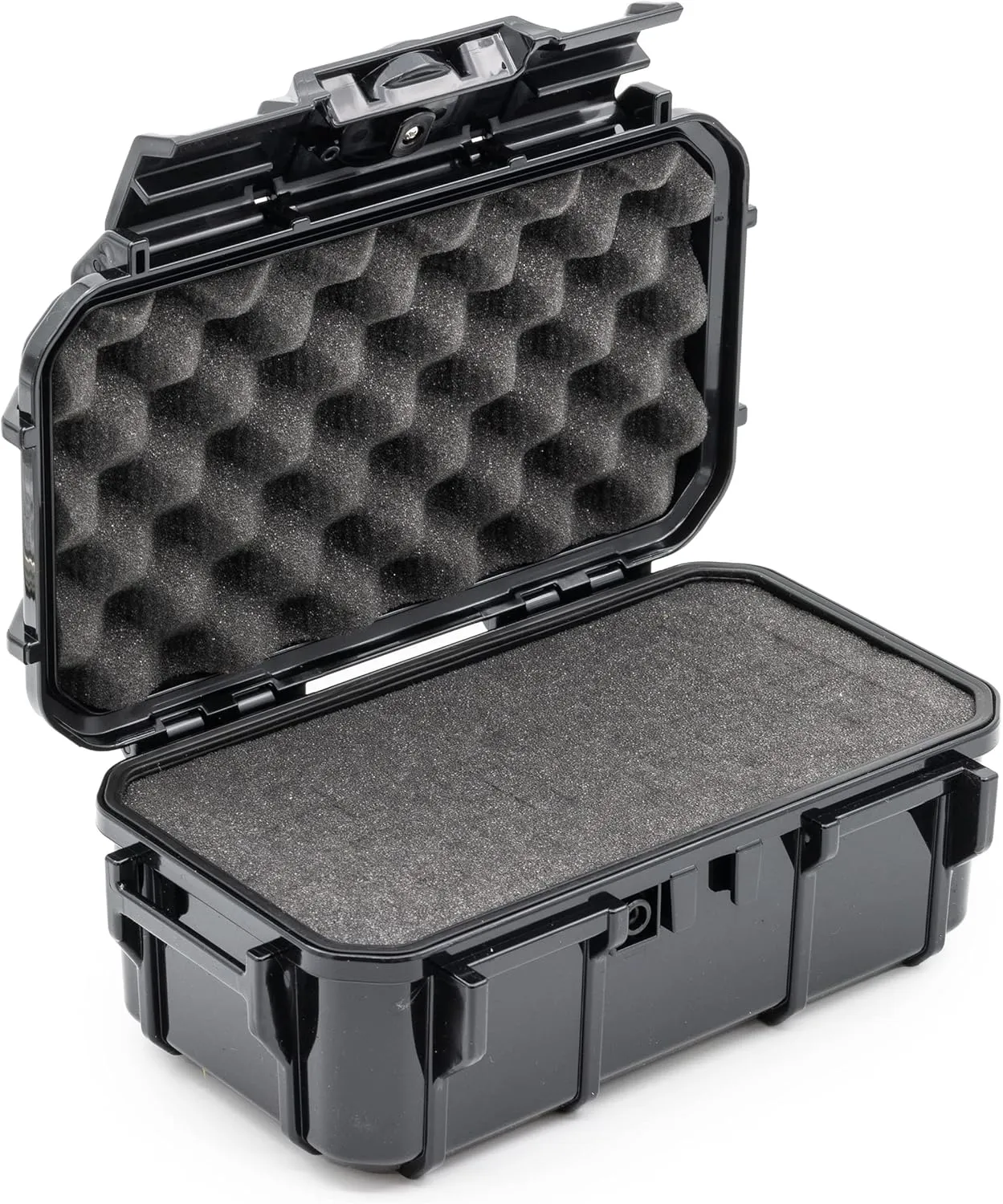 Evergreen 57 Waterproof Dry Box Protective Case with Pick & Pluck Foam - Travel Safe/Mil Spec/USA Made - for Cameras, Phones, Hiking, Boating, Water Sports, Action Cams (Black)