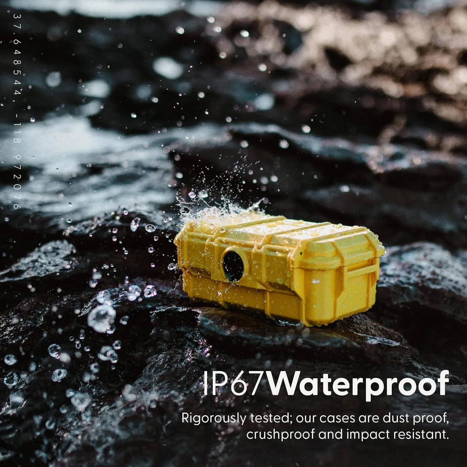 Evergreen 57 Waterproof Dry Box Protective Case with Pick & Pluck Foam - Travel Safe/Mil Spec/USA Made - for Cameras, Phones, Hiking, Boating, Water Sports, Action Cams (Clear)