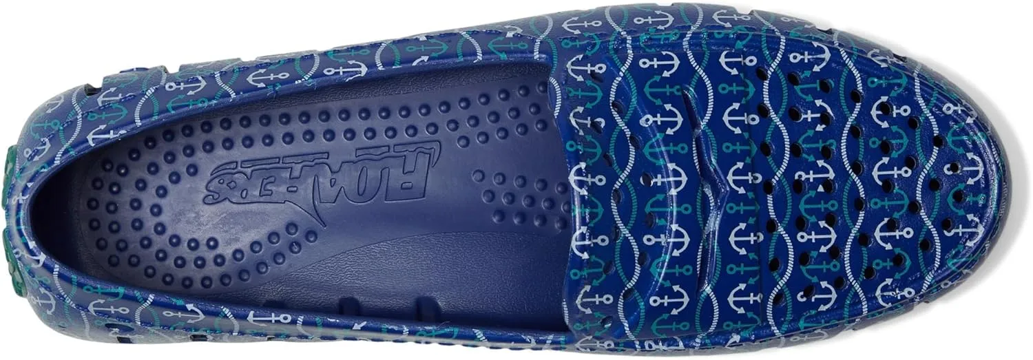 Floafers Men's Country Club Driver Print Boat Shoe