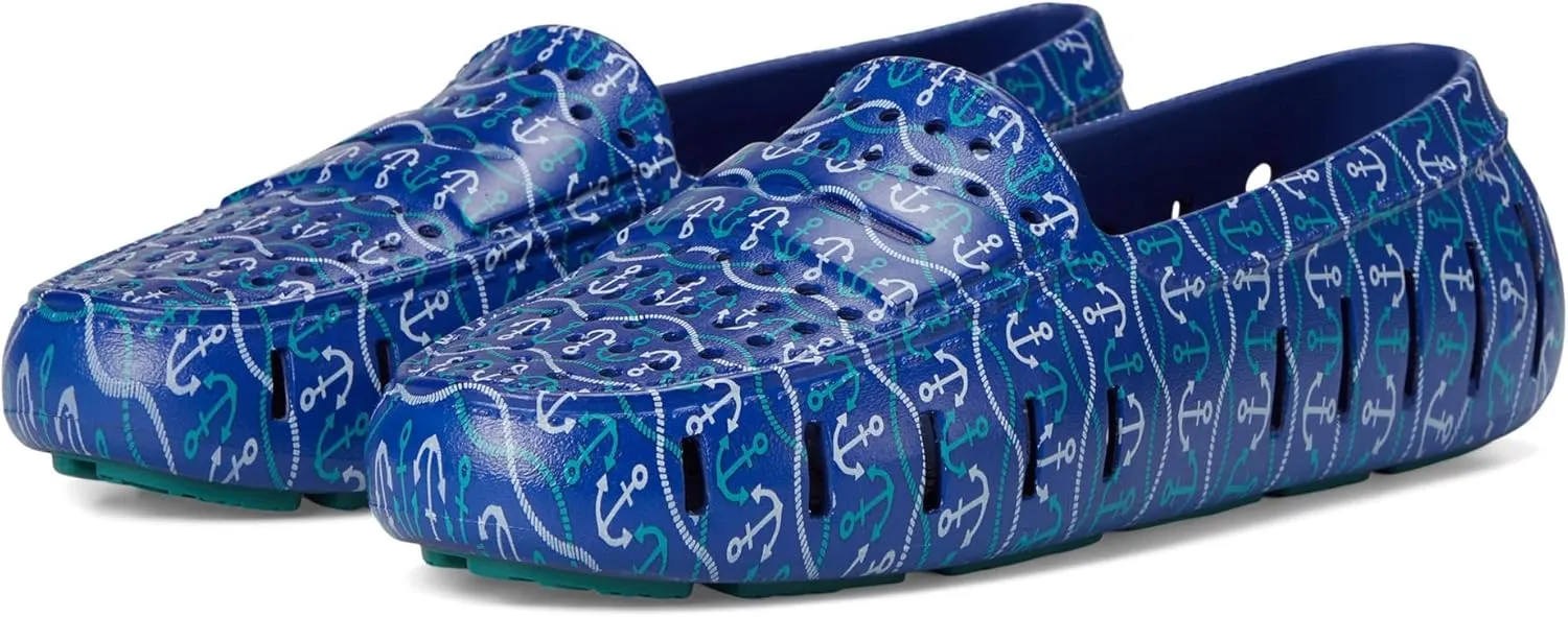 Floafers Men's Country Club Driver Print Boat Shoe