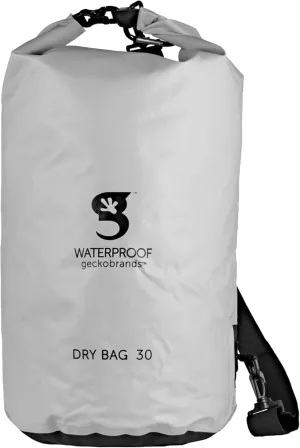 geckobrands Tarpaulin Dry Bag – Waterproof PVC Bag with Carabiner for Secure Storage, for Boating, Kayaking, Camping