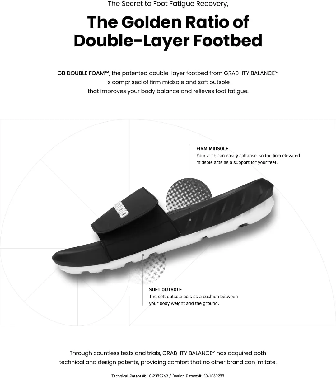 Grab-ity Balance® Pro Slide: Reduces Stress on Feet and Recovers Body Balance