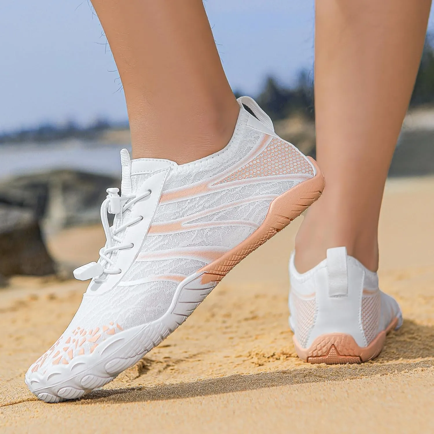 Grounded Barefoot Shoes for Men Women, Toe Shoes with Zero Drop, Non Slip Workout Shoes for Women Mens, Hiking Water Shoes, Barefoot Shoes as Neuropathy Shoes