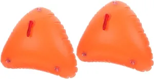 Happyyami 2pcs Water Pouch Air Bag Kayak Boat Canoe Water Bag Pool Buoy Waterproof Floating Bag Kayak Flotation System Swim Bouy Flotation Device for Adults Single Bow Bag PVC Orange