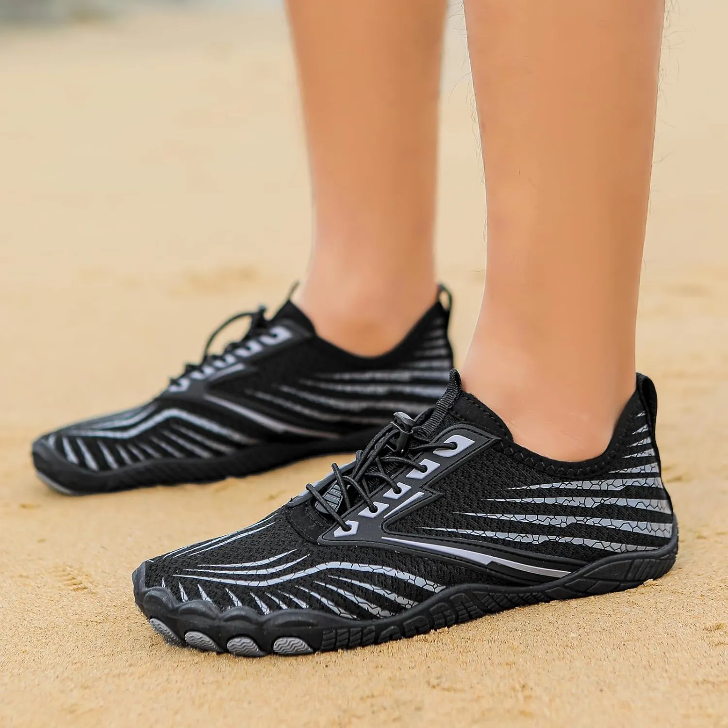 Hike Barefoot Shoes Footwear for Women Men, Water with Wide Toe Box, Neuropathy Comfort Wear Shoes, Grounded Non Slip Quick Dry Waterproof Hiking Aqua Swim Beach Drainage, Unisex Outdoor