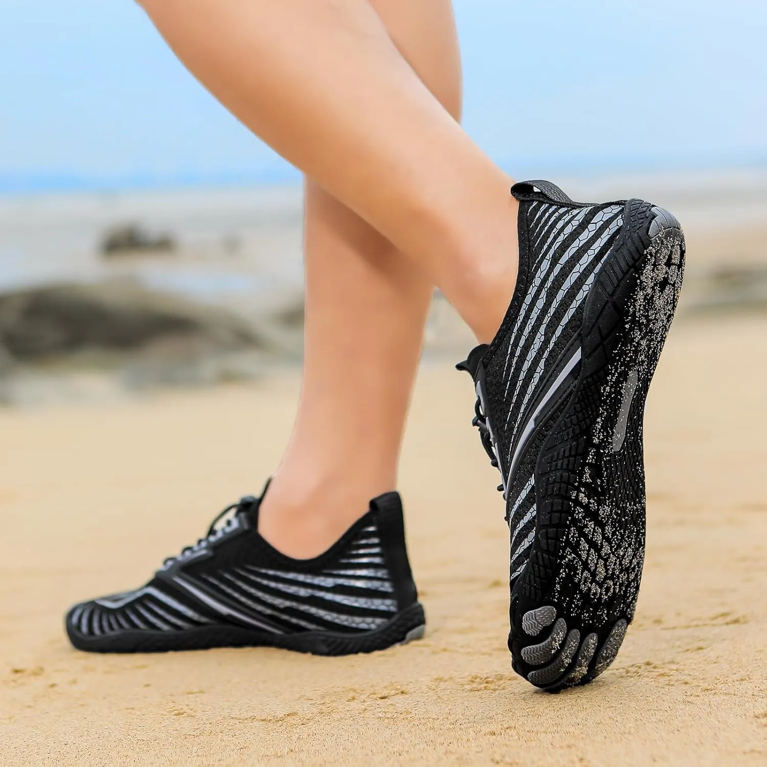 Hike Barefoot Shoes Footwear for Women Men, Water with Wide Toe Box, Neuropathy Comfort Wear Shoes, Grounded Non Slip Quick Dry Waterproof Hiking Aqua Swim Beach Drainage, Unisex Outdoor