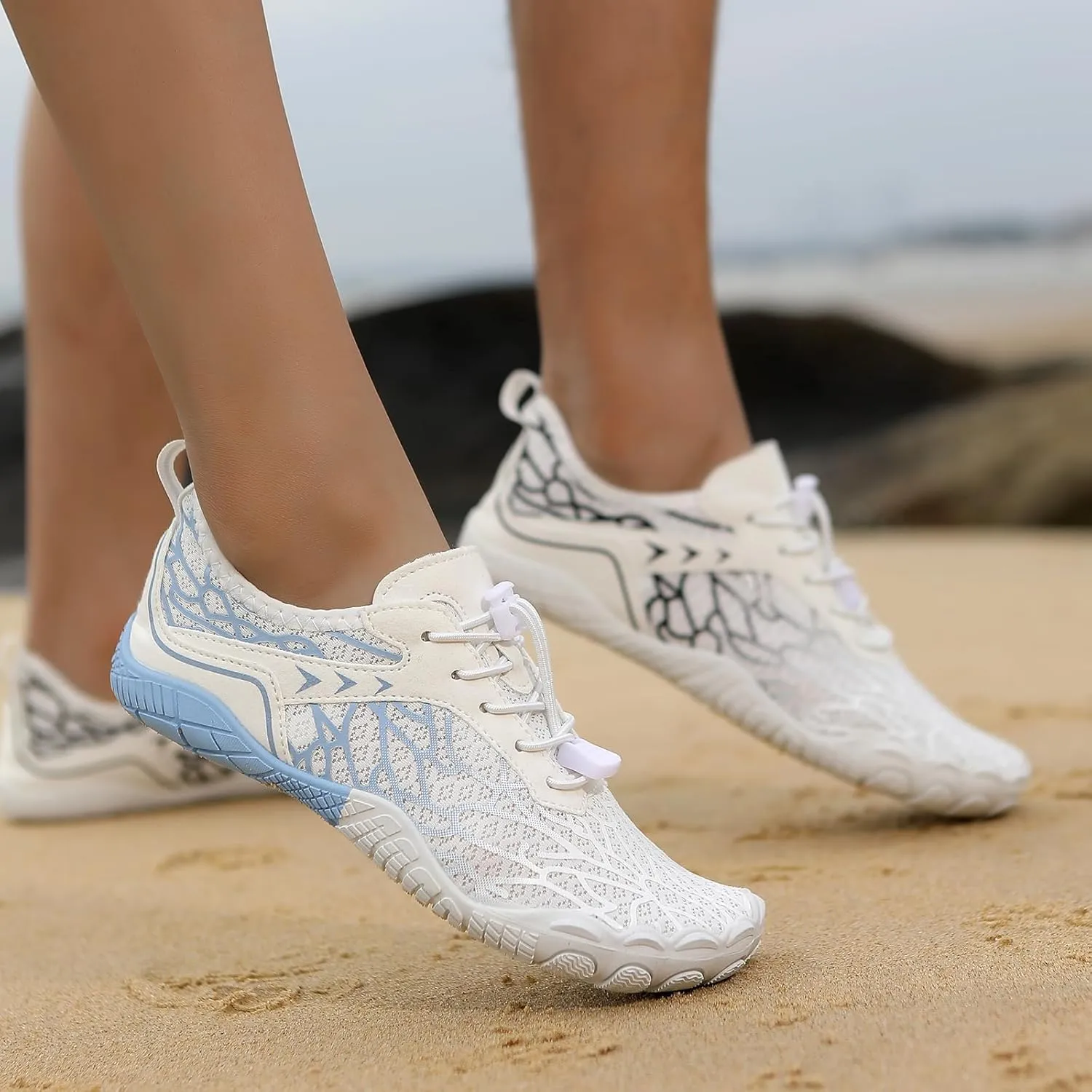 Hike Barefoot Shoes Women Men, Pro with Wide Toe Box Healthy Non Slip Unisex, Outdoor Hiking Footwear, Breathable Water Beach Pool Aqua Swim Surf Walking Shoes, Diabetic Sneakers for Yoga Walk