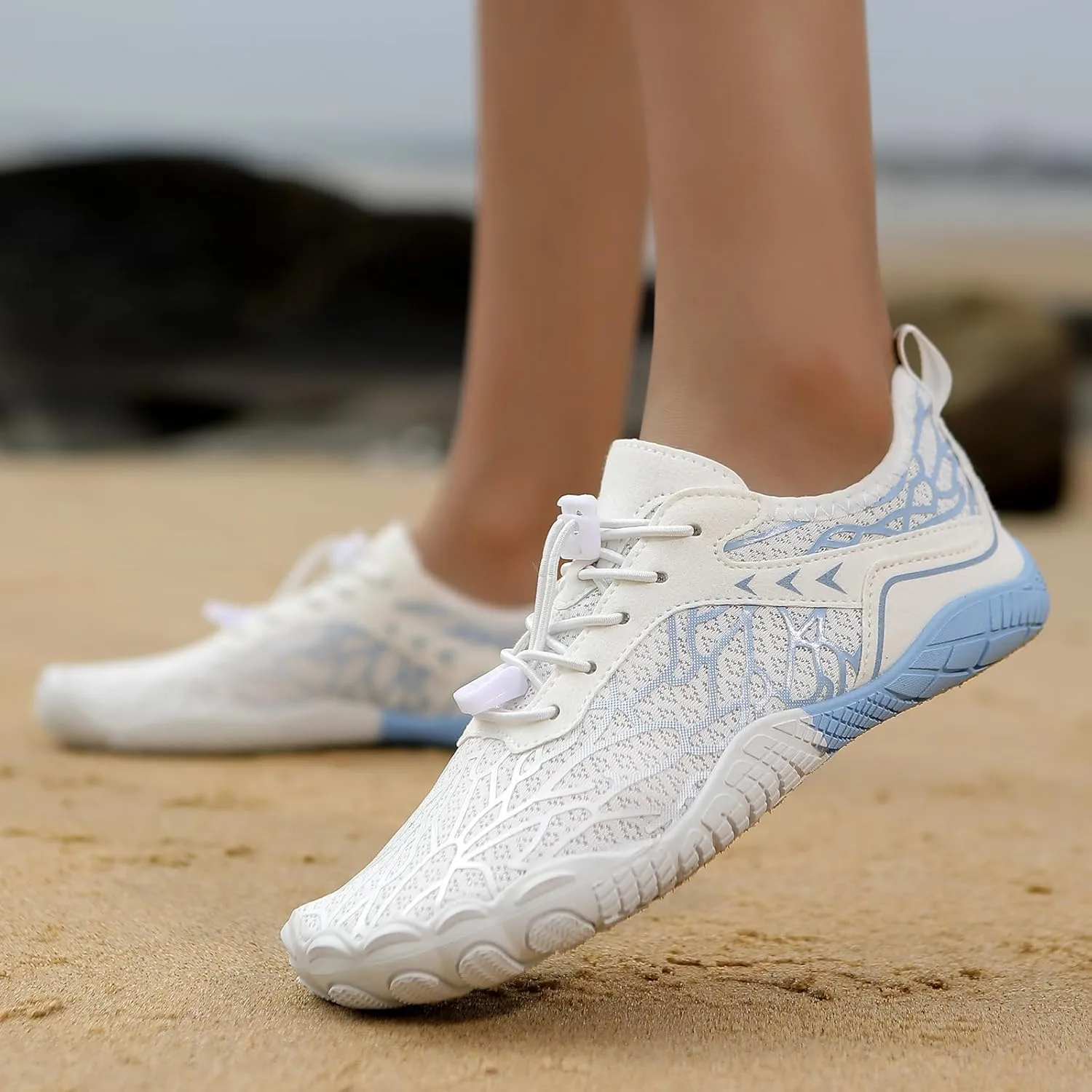 Hike Barefoot Shoes Women Men, Pro with Wide Toe Box Healthy Non Slip Unisex, Outdoor Hiking Footwear, Breathable Water Beach Pool Aqua Swim Surf Walking Shoes, Diabetic Sneakers for Yoga Walk