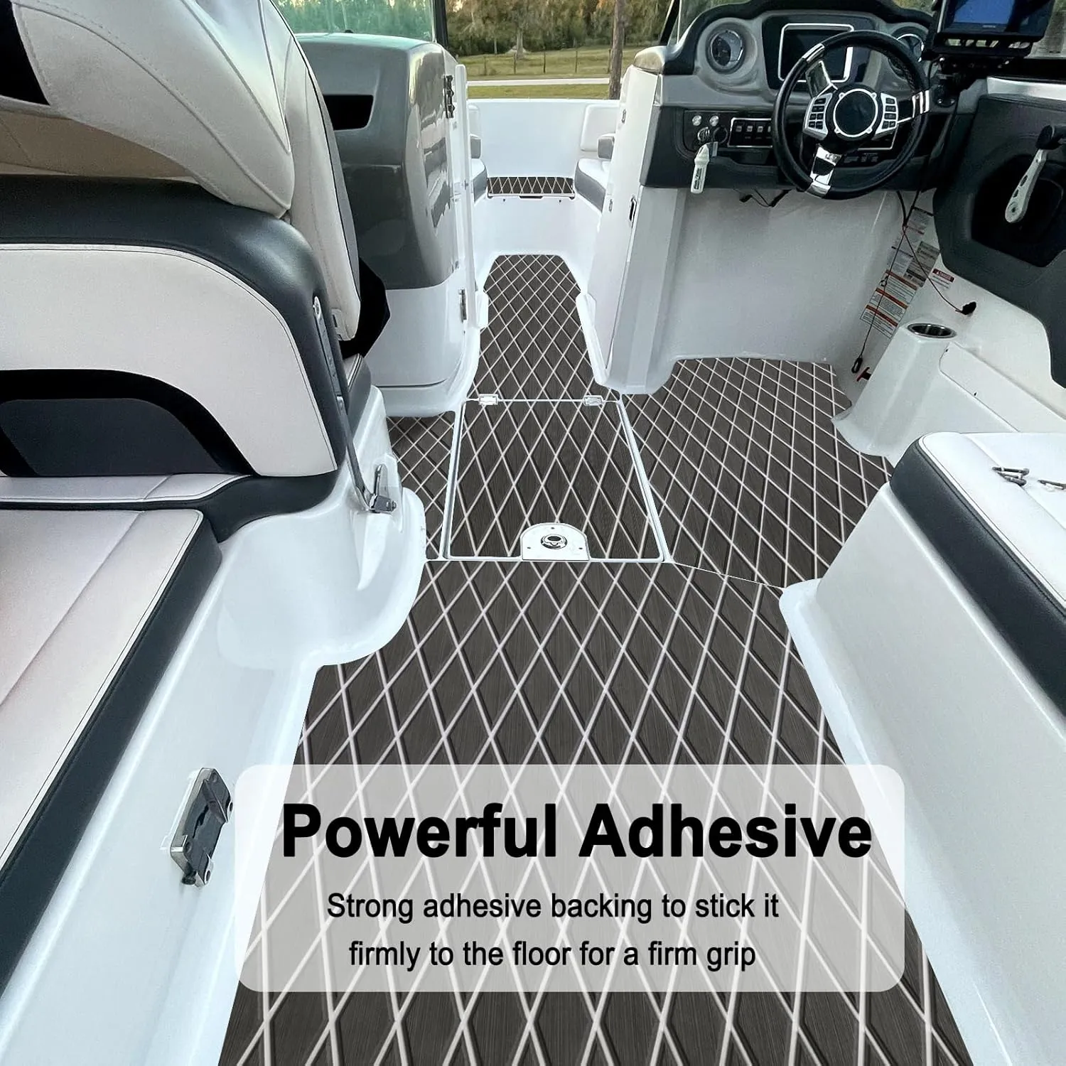 HZshark Boat Flooring EVA Foam Sheets Marine Carpet Self-Adhesive Boat Carpet, Non-Slip Foam Flooring Boat Mat for Motorboat Kayak Yacht RV Swimming Pool Golf