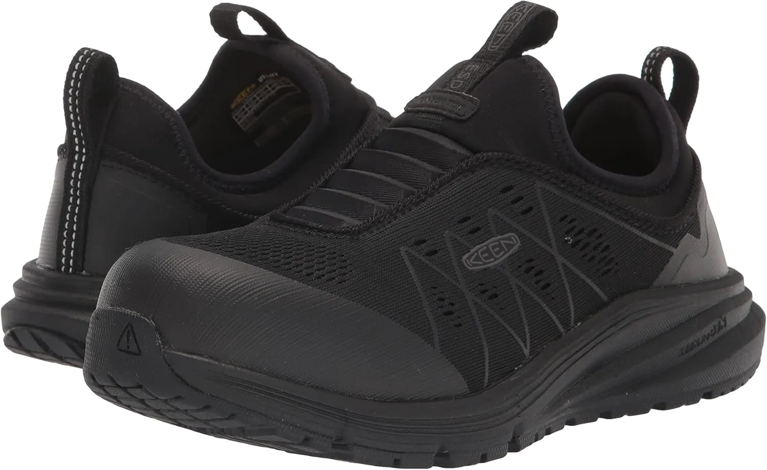 KEEN Utility Women's Vista Energy Shift Low Height Composite Toe ESD Slip-On Industrial Work Shoe