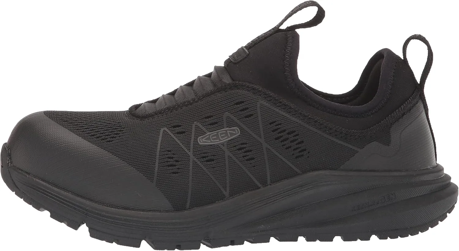 KEEN Utility Women's Vista Energy Shift Low Height Composite Toe ESD Slip-On Industrial Work Shoe