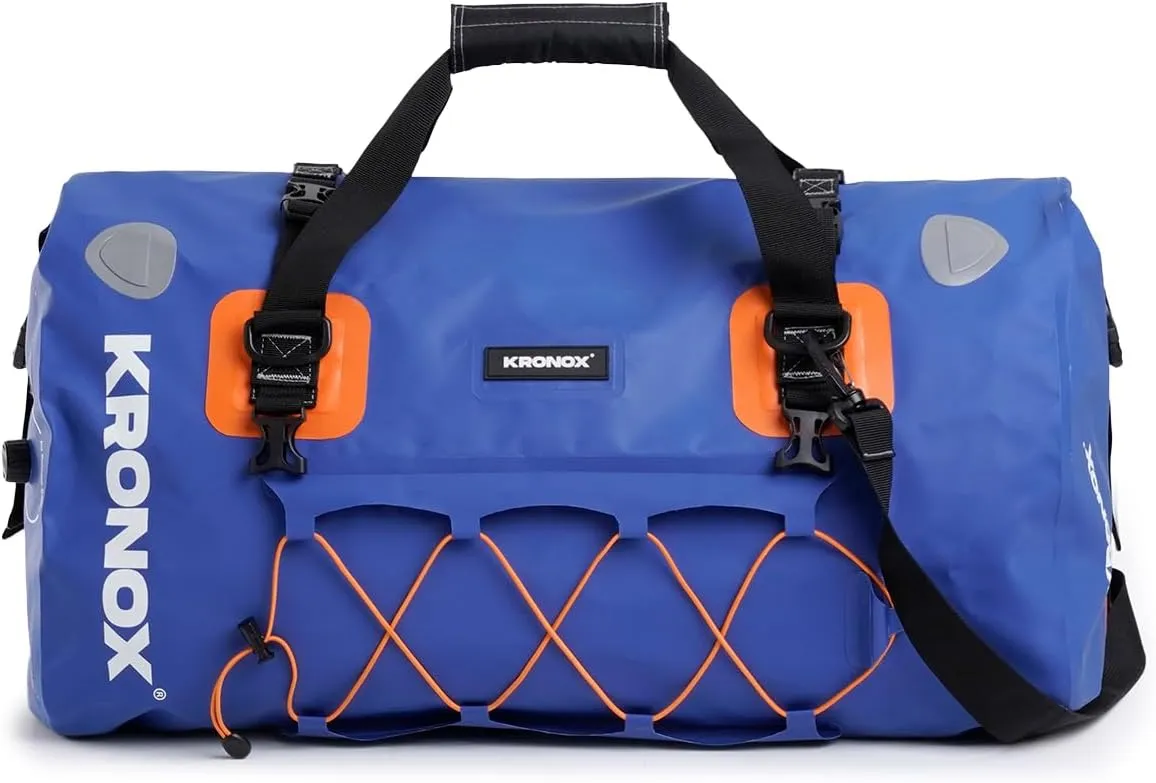 KRONOX Waterproof Duffel Bag Large - Heavy-Duty Drybag Waterproof Bags for Boating. Ideal as a Boat Bag, Camping Duffle Bag and Waterproof Luggage