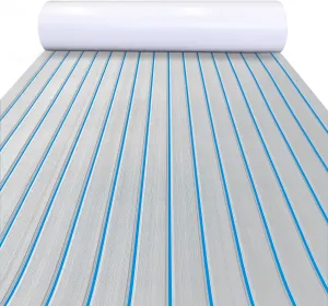 KXKZREN Boat Flooring EVA Foam Decking Sheet Faux Teak Marine Mat Marine Carpet Cooler Tops Non-Slip Self-Adhesive Flooring for Motorboat RV Yacht Kayak Swim Platform 94" x 47"/44"/35"/23"/16"