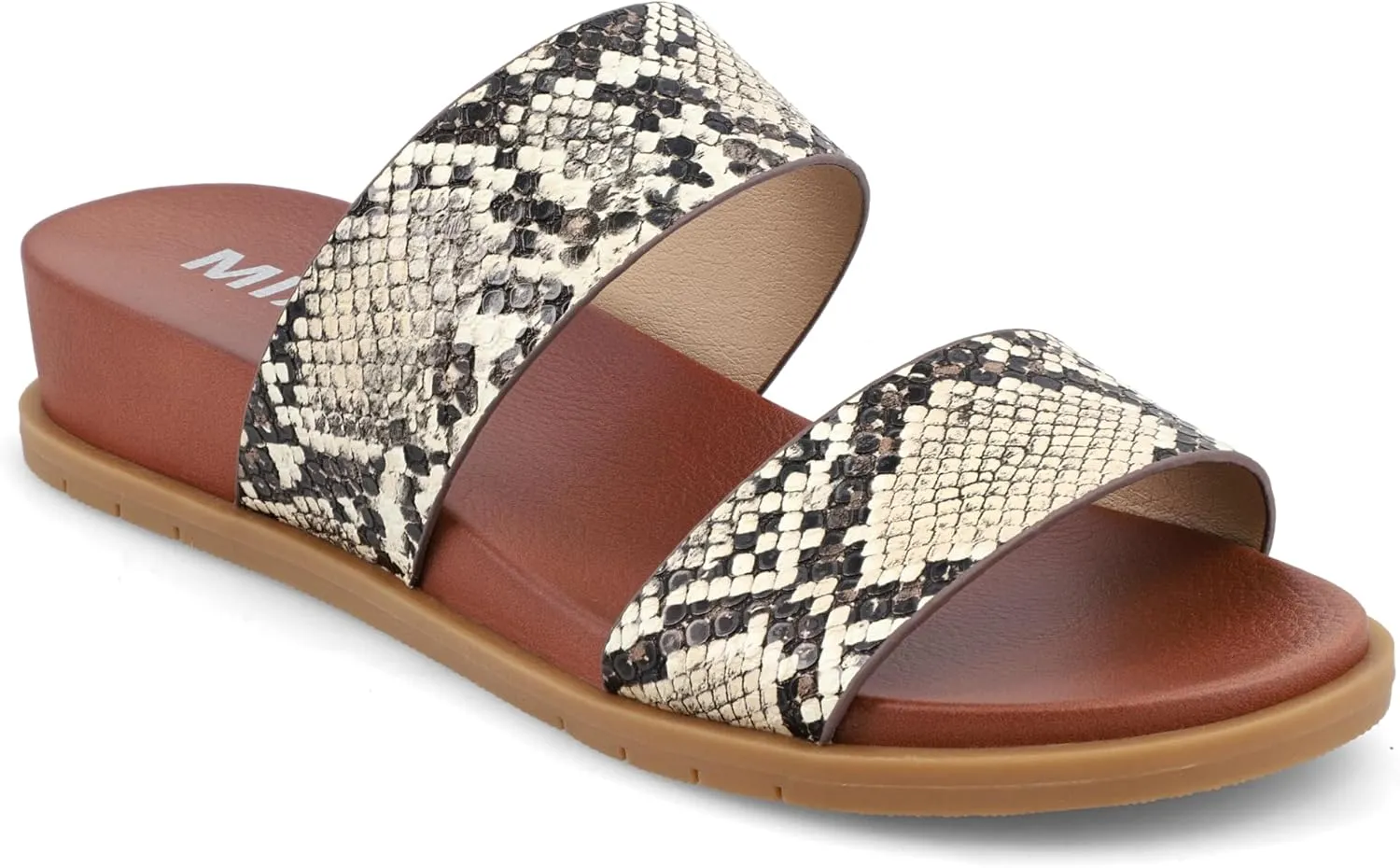 MIA Shoes Yelena Women's Slide Sandals, Double Strap
