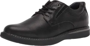 Nunn Bush Men's BAYRIDGE Plain Toe Lightweight Leather LACE-UP Oxford, Black, 13 Wide
