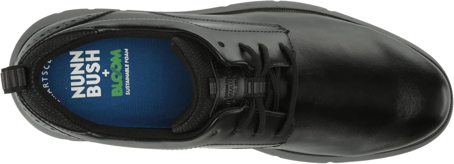 Nunn Bush Men's Stance Plain Toe Oxford Lightweight Comfortable Lace Up