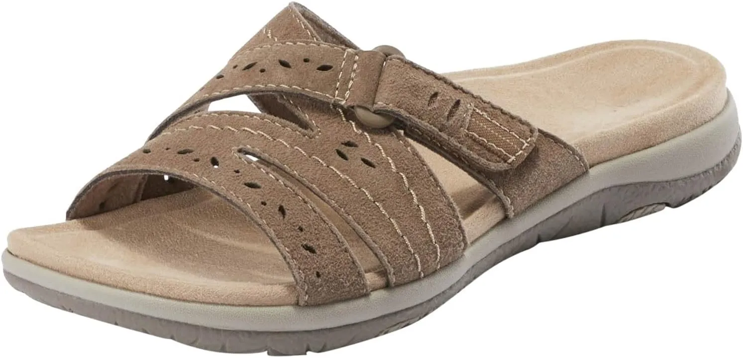 Orthopedic Sandals for Women Arch Support Comfort Flat Sandals Open Toe Summer Casual Slides Slip On Beach Slippers