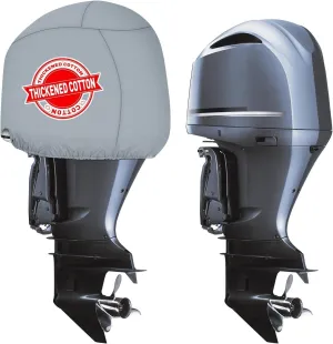 Outboard Motor Cover for Yamaha 4.2L F75/80/90/100/115/115B Offshore,600D Heavy-Duty Waterproof Boat Engine Cover, Fade-Resistant Oxford Fabric