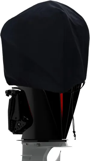 Outboard Motor Half Cover - Waterproof Oxford Fabric, Universal Boat Engine Cover UP-20HP Black