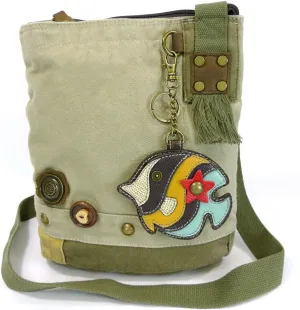 Patch Crossbody Bag-Tropical Fish(Sand)