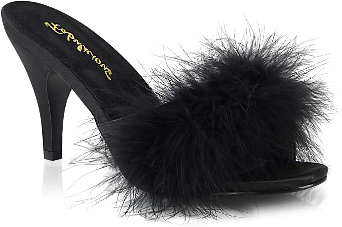 Pleaser Fabulicious Women's Amour-03 Marabou Slipper