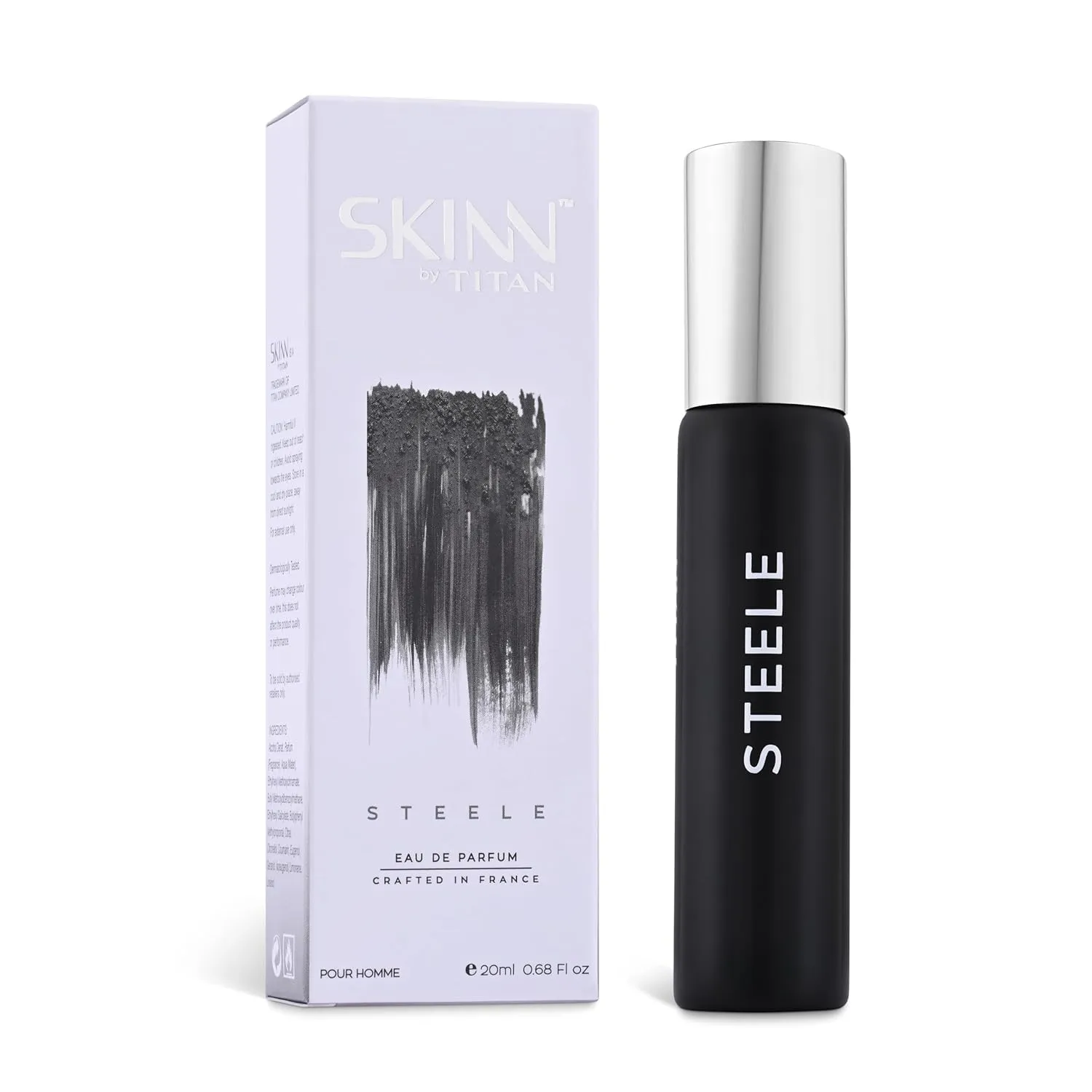Skinns by Titan Steele Long Lasting EDP for Men - 20 mL - Eau De Parfum for Men - Premium Fragrance