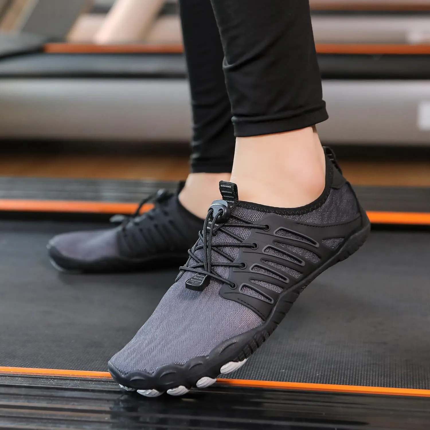 Smoneyful Hike Barefoot Shoes for Women Men, Breathable, Non-Slip Athletic Footwear, Wide Toe Water Shoes, Grounding Shoes and Grounding Barefoot Shoes for Barefoot Womens