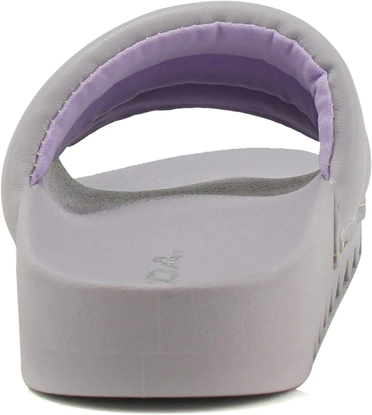 Soda BETWEEN ~ Women Flat Open Toe Single Plush Wide Strap With Fashion Footbed Slide Sandal