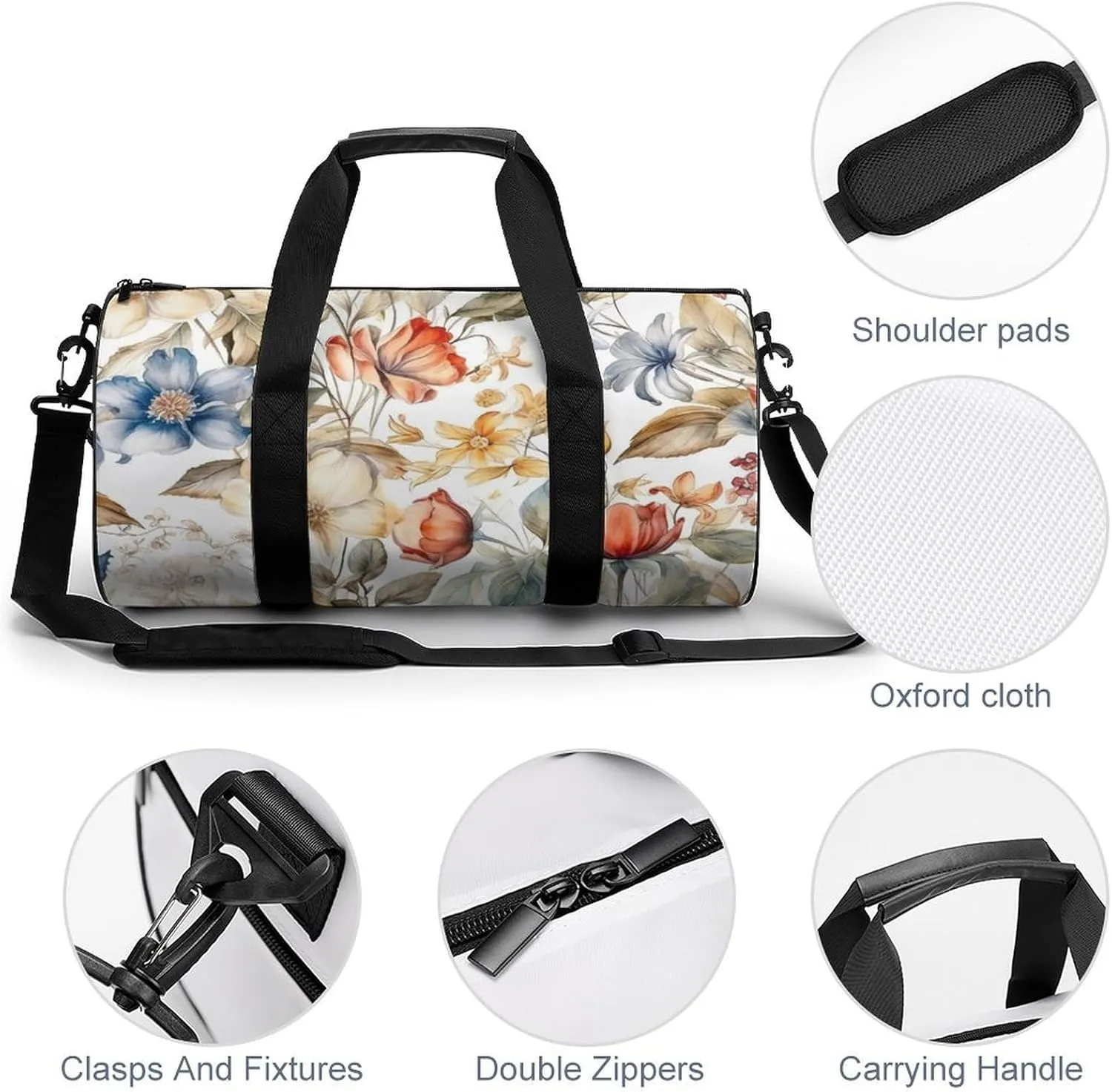 Sports Gym Bag for Women Men Travel Duffel Bag Tote Weekender Bag Light Purple And Red Carry on Overnight Bag for Travel Swimming Fitness Workout Sports Duffle Bag