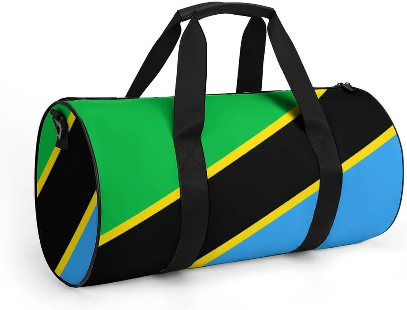 Tanzania Flag Waterproof Gym Bag for Women Men with Wet Pocket Sports Duffel for Travel Weekender