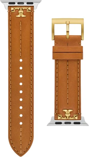 Tory Burch Women's Kira Designer Interchangeable Band for Apple Watch® Compatible with Series 1-9 or SE Apple Watch®