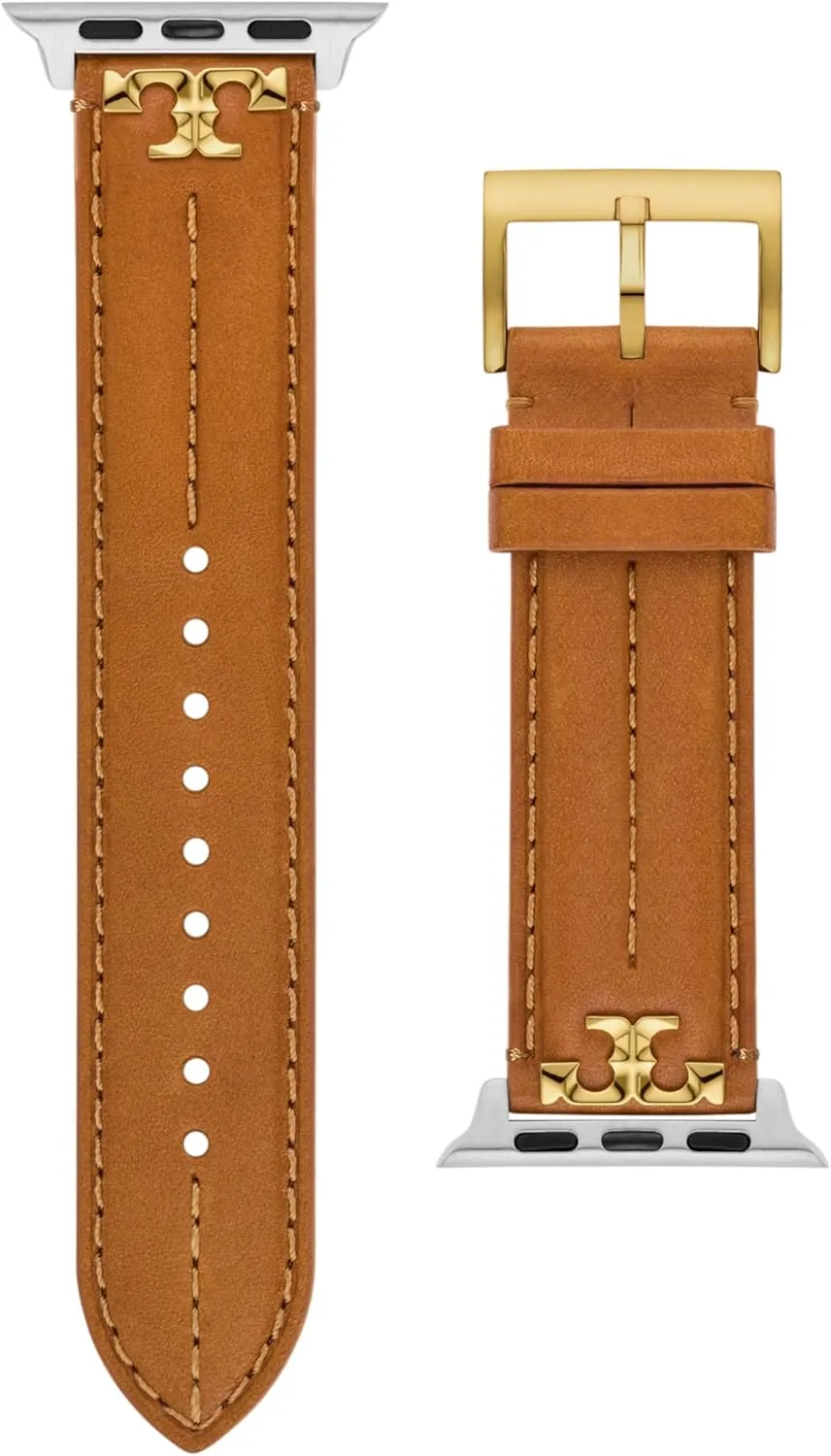 Tory Burch Women's Kira Designer Interchangeable Band for Apple Watch® Compatible with Series 1-9 or SE Apple Watch®