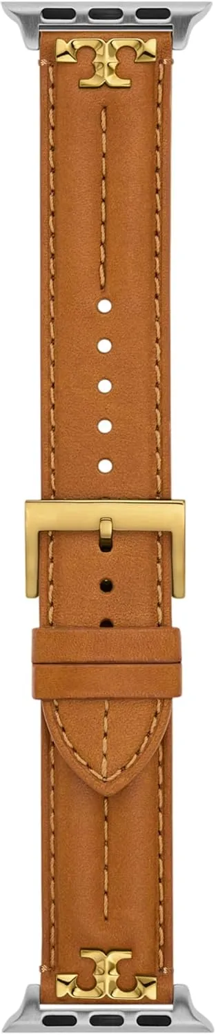 Tory Burch Women's Kira Designer Interchangeable Band for Apple Watch® Compatible with Series 1-9 or SE Apple Watch®