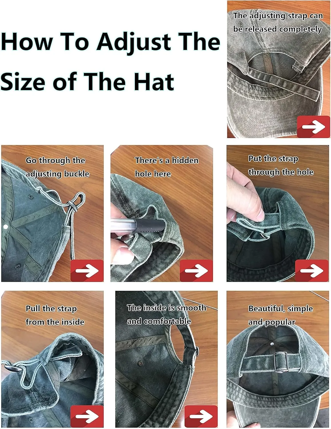 TSSGBL Vintage Cotton Washed Baseball Caps Unstructured Low Profile Adjustable Distressed Dad Hat for Men Women S-M-L-XXL